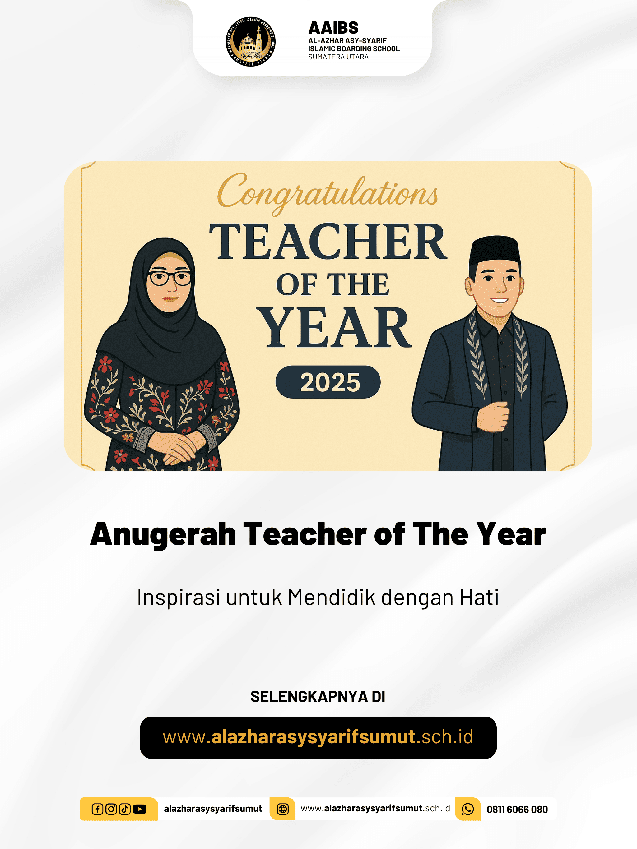 Anugerah Teacher of The Year: Inspirasi untuk Mendidik dengan Hati